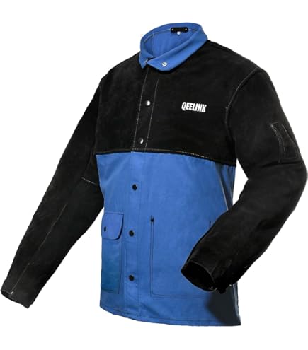 Amazon.co.jp: 溶接ジャケット、ジャケット作業服、コットンツイル増粘